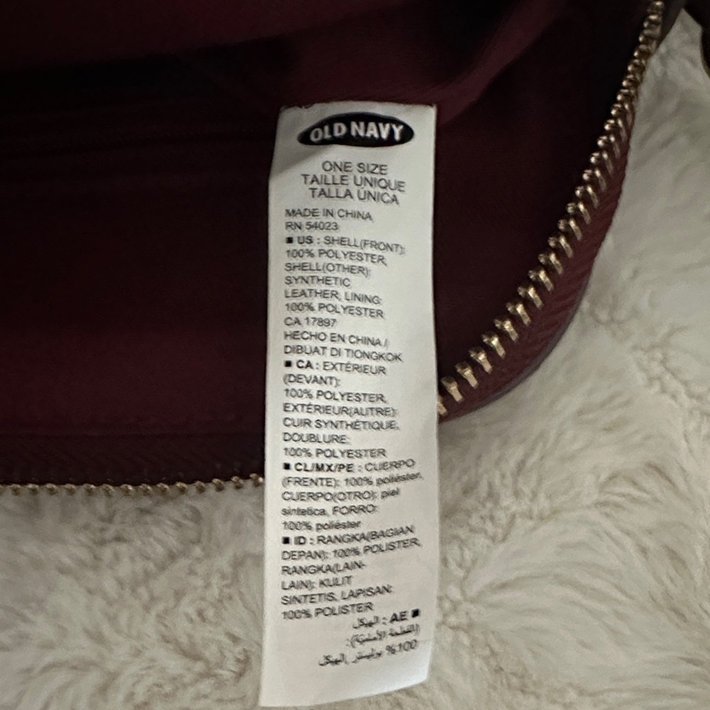 Old Navy Women's Burgundy Crossbody Bag